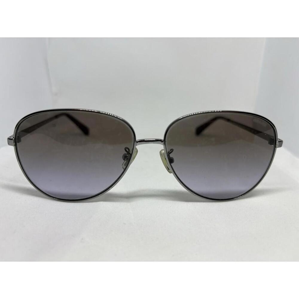 Coach L1089 Shiny Gunmetal HC7094 90044Q 60-14-140 Sunglasses - Picture 2 of 9